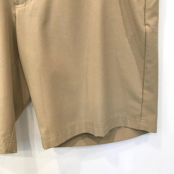 Ben Hogan Men's Flat Front 10 inch Golf Shorts in Tan Sz 38 Activewear Tennis - Picture 4 of 15